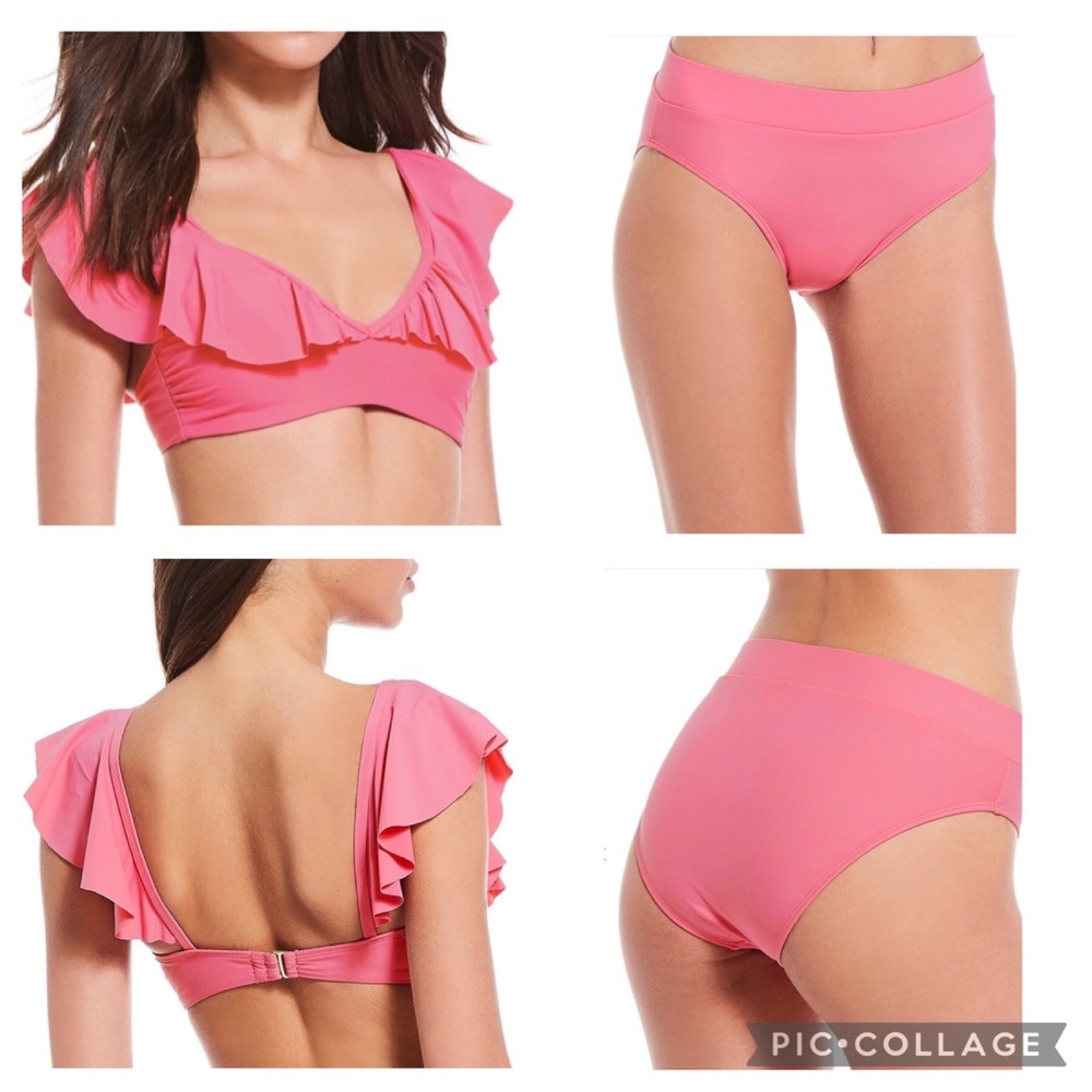 Gianni Bini NWTS XL Pink Flamingo Bralette bikini